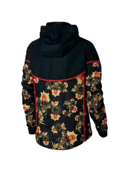 Trčanje majica s kapuljačom Nike od velura visoki struk crna