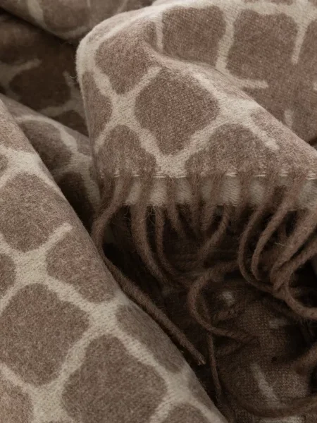 Fular By Malene Birger cu franjuri maro