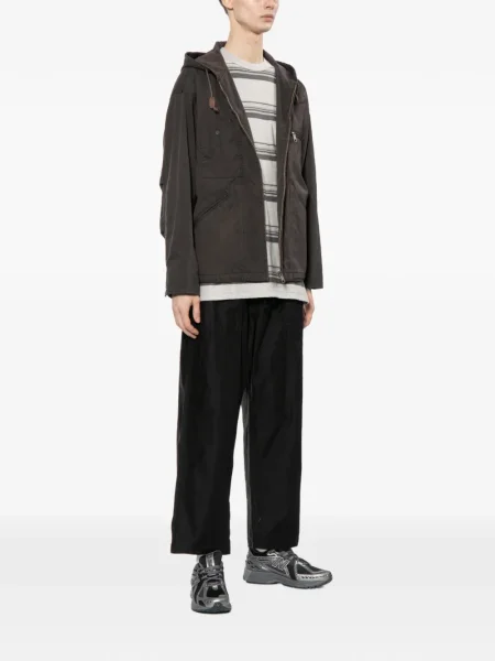 Тениска Comme Des Garçons Homme на райета сиво