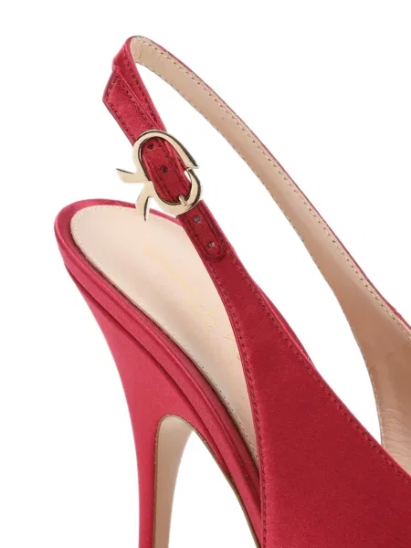 Pantofi cu toc Gianvito Rossi slingback roșu