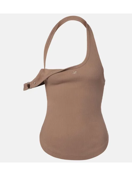 Top Courreges tricotate maro