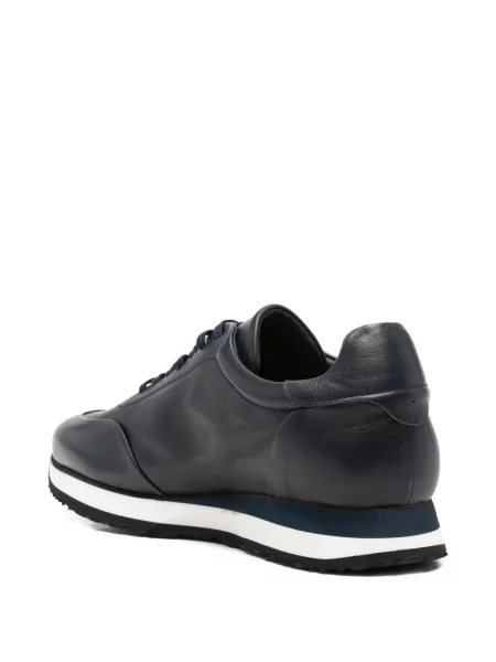 Sneakerși John Harrison din piele albastru