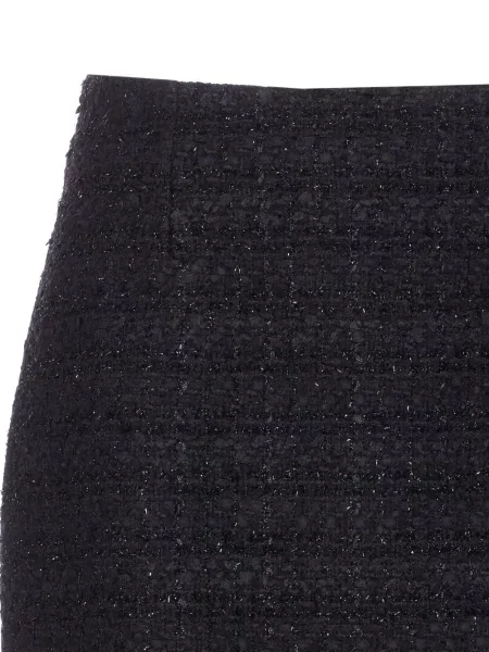 Fusta mini Tagliatore din tweed negru