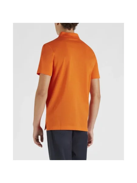 Koszulka polo Paul & Shark z logo pomarańczowa