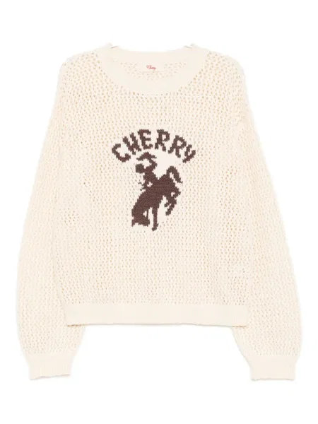 Svetr Cherry La s výšivkou