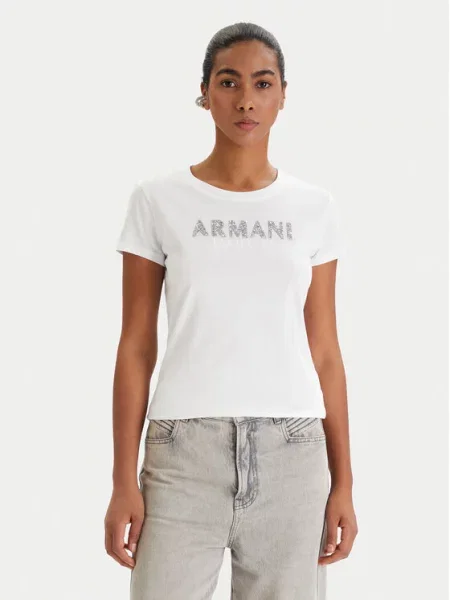 Armani Exchange Marškinėliai balta