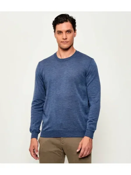 Oscar Jacobson De lână pulover Miguel albastru