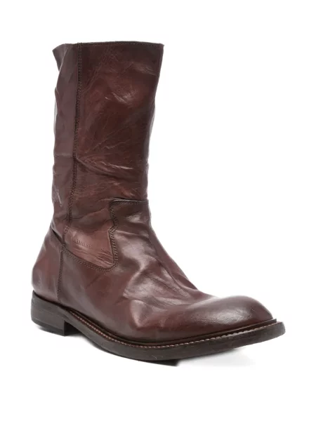 Botine Moma din piele maro