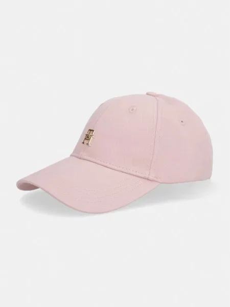 Tommy Hilfiger Šiltovka Th Elevated Chic Cap ružová
