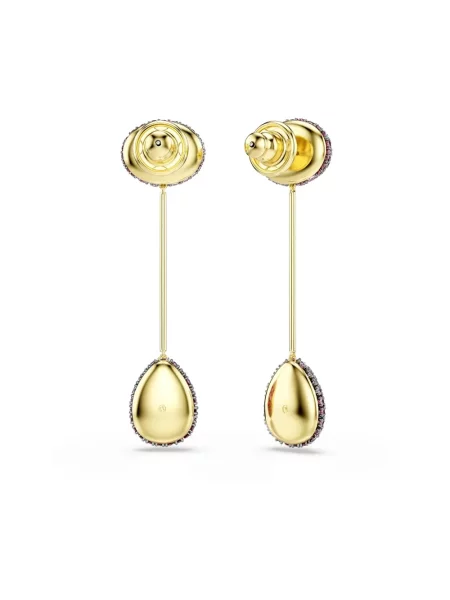 Swarovski kolczyki pozłacane z cyrkonią SUBLIMA różowe