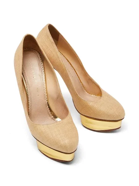 Pantofi cu toc Charlotte Olympia maro