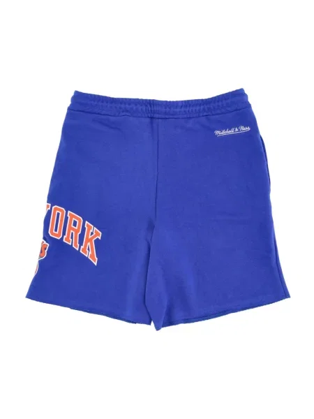 Szorty Mitchell & Ness frotte niebieskie