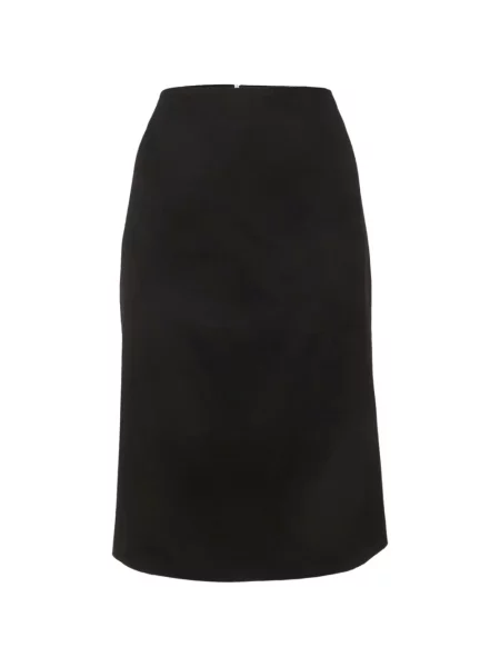 Fustă tip creion Max Mara de flanelă negru
