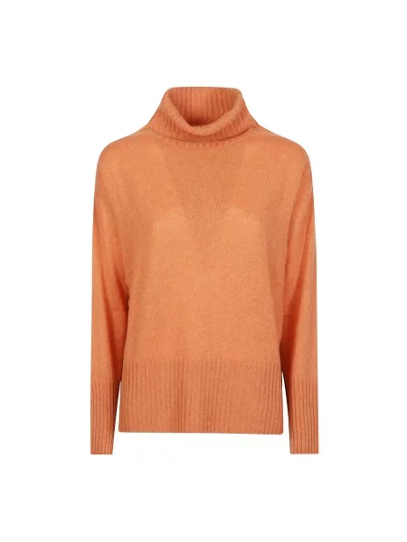 Sweter z golfem Aragona pomarańczowy