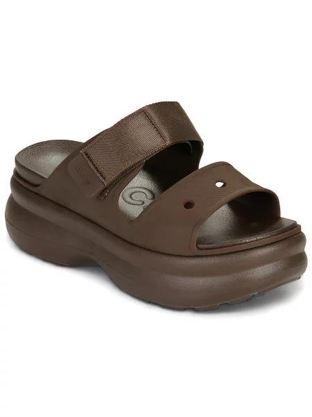 Pantofi Crocs cu bretele maro