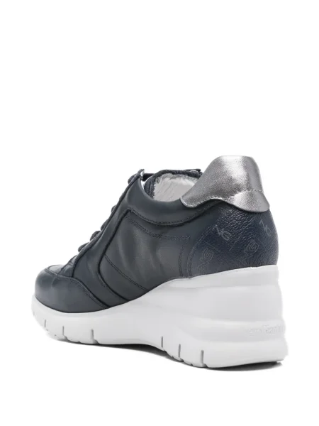 Sneakerși Nero Giardini din piele albastru