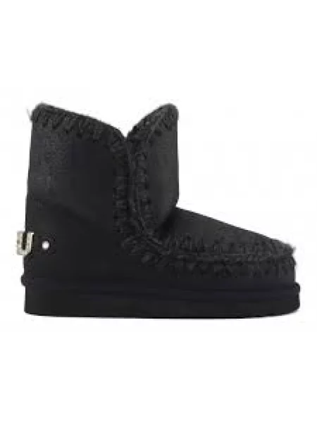 Buty do kostki Mou skórzane czarne