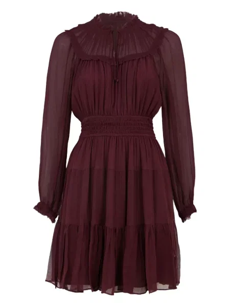 Svilena odgovarati mini haljina Ulla Johnson crvena