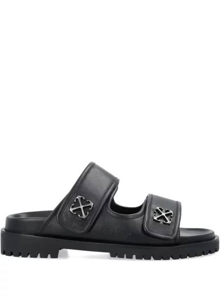 Sandale Off-white din piele alb