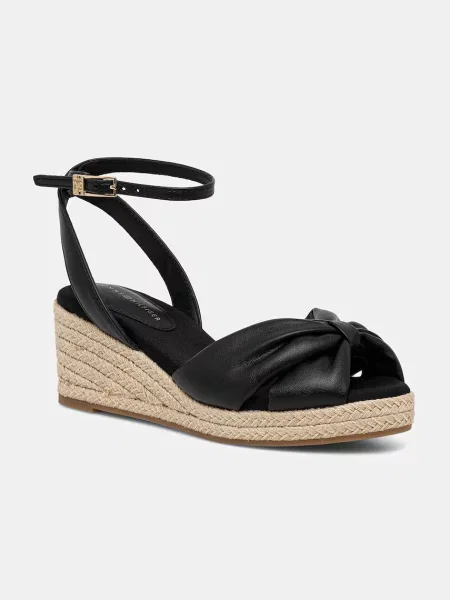 TOMMY HILFIGER Sandali s paščki črna