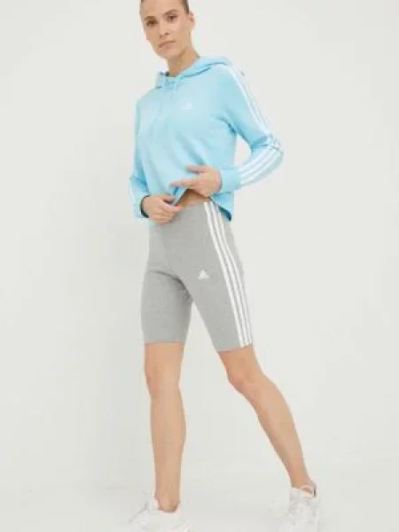 Шорти adidas з аплікацією середня посадка сірий