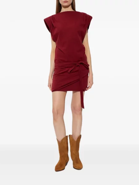 Rochie mini Isabel Marant plic roșu