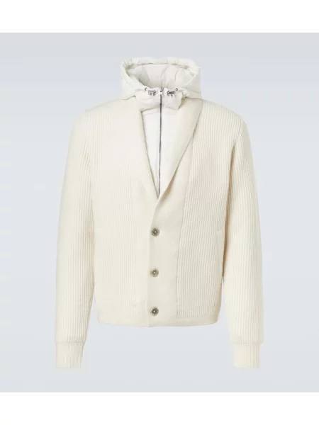 Cardigan Herno de lână alb