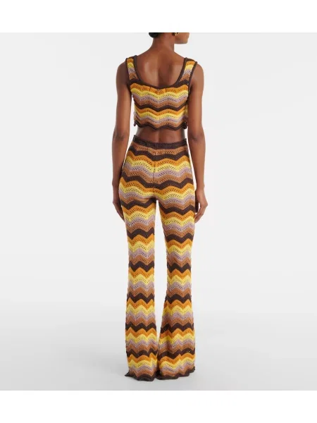 Pantaloni Bananhot evazate maro