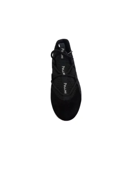 Sneakersy Pollini zamszowe wsuwane czarne