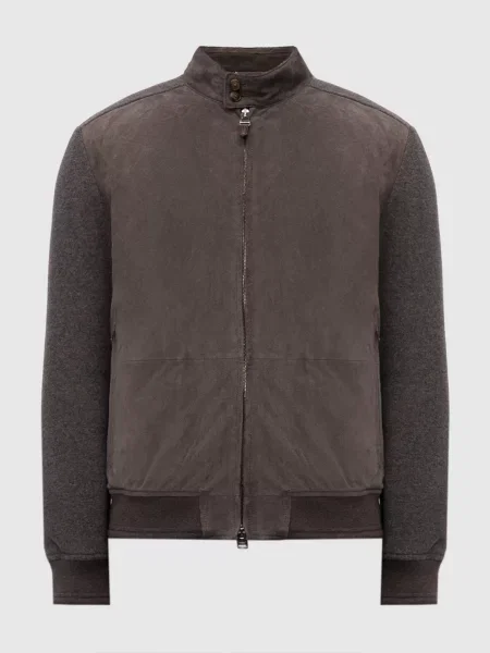 Комбінована куртка Canali коричнева