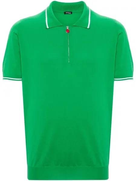 Polo Kiton cu dungi verde