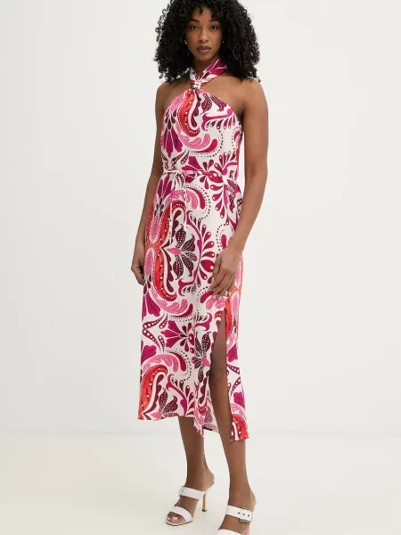 Morgan sukienka letnia z różowa