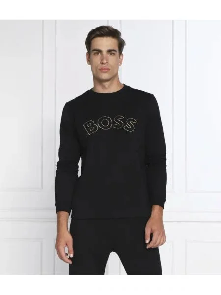 BOSS GREEN Hanorac Salbo Iconic negru