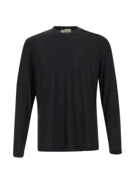 Lung tricou Filippo De Laurentiis de lână negru