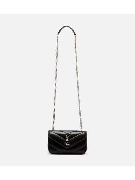 Geanta de piele Saint Laurent din piele negru
