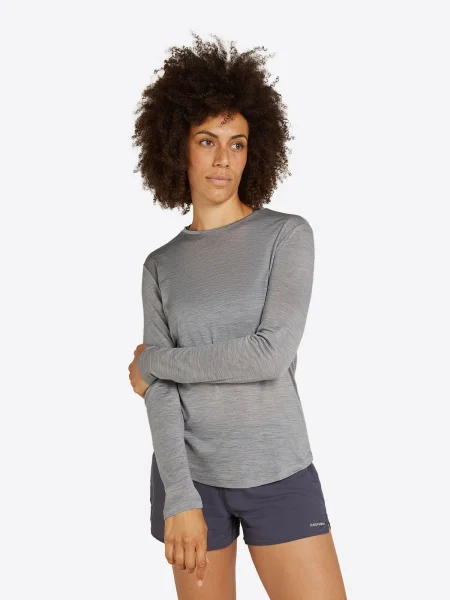 ICEBREAKER Tricou argintiu gri