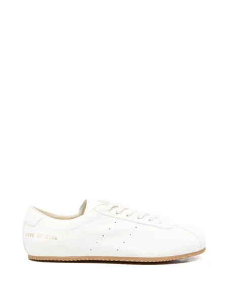 Sneakerși Common Projects cu șireturi din dantelă cu perforații alb