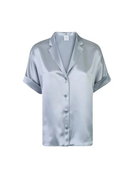 Koszula z krótkim rękawem Eleventy z krótkim rękawem niebieska