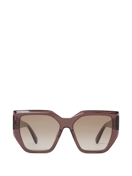 Ochelari de soare Stella Mccartney Eyewear cu imprimeu geometric maro