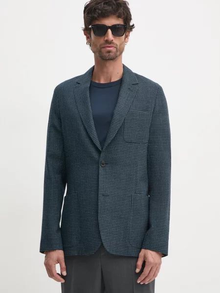 Paul Smith geaca de lana marin albastru