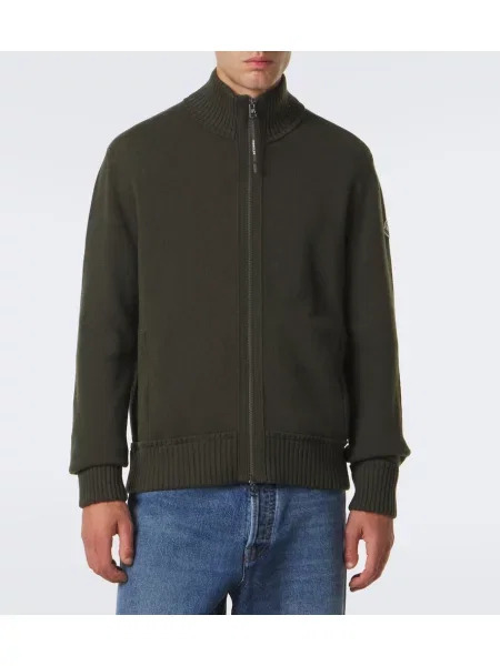 Cardigan Moncler de lână verde