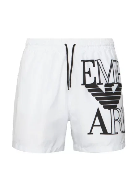 Plavecké šortky Emporio Armani bílé