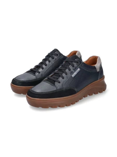 Sneakersy Mephisto sznurowane niebieskie