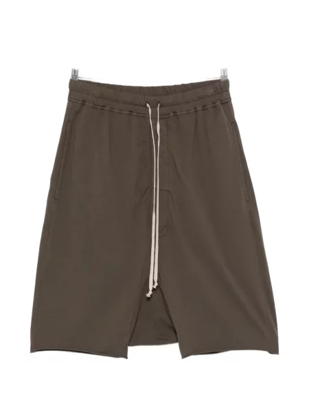 Pantaloni scurți Rick Owens Drkshdw cu cordon maro