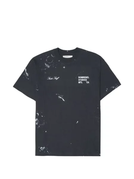 Tricou Domrebel cu imagine negru