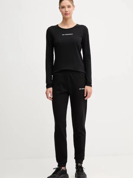 Однотонные спортивные штаны Ea7 Emporio Armani черные