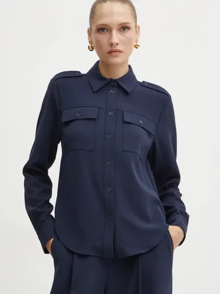 Srajca MICHAEL Michael Kors mornarsko modra