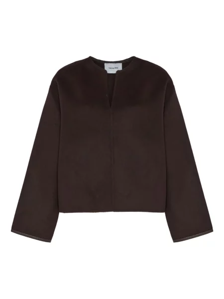 Bluză Yves Salomon cu decolteu în V roșu