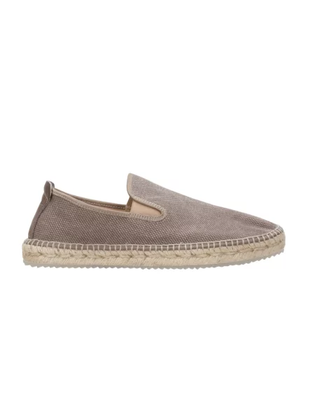 Espadryle Espadrilles skórzane beżowe