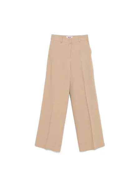 Spodnie Msgm beżowe
